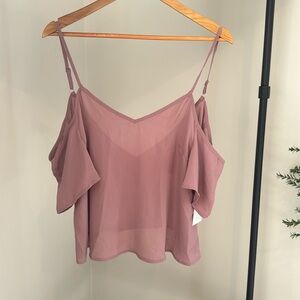 NWT Tobi off the shoulder flowy top, size Medium